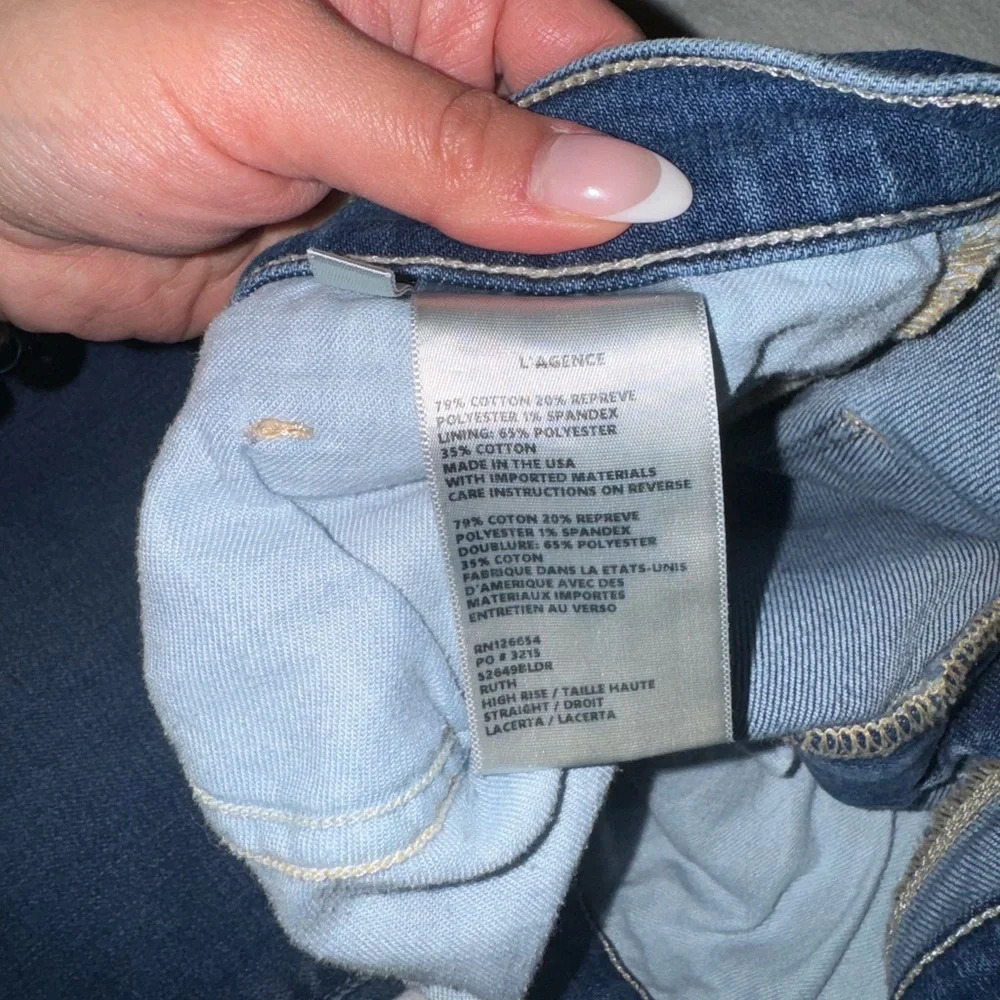 L’agence Ruth High Rise Wide Leg Jeans - Picture 7 of 9